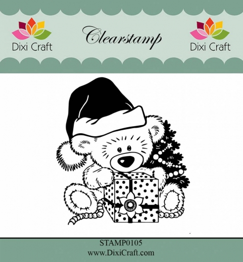 Clearstamp Dixi Craft Christmas Teddy Bear Clearstamps Silkonstämpel
