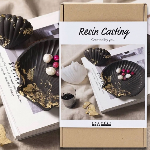 DIY Pysselkit - Resingjutning - Svarta Musslor
