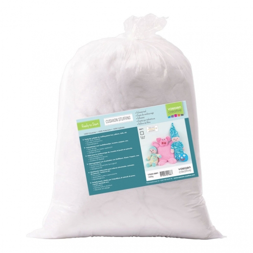 Dockfyllning Vit - Stoppningsvadd - 500 gram