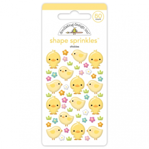 Epoxy Stickers Doodlebug - Easter - Chickies