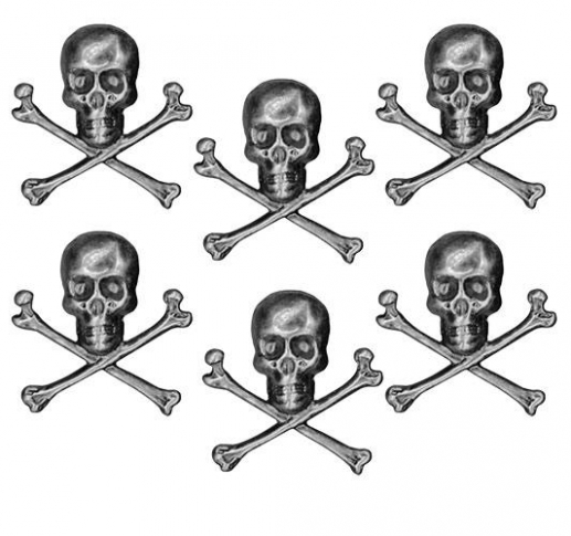 Idea-Ology Metal Adornments Dödskallar Halloweenpyssel Höstpyssel