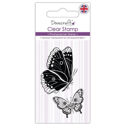 Dovecraft Clear Stamp Butterflies Clearstamps Silkonstämpel