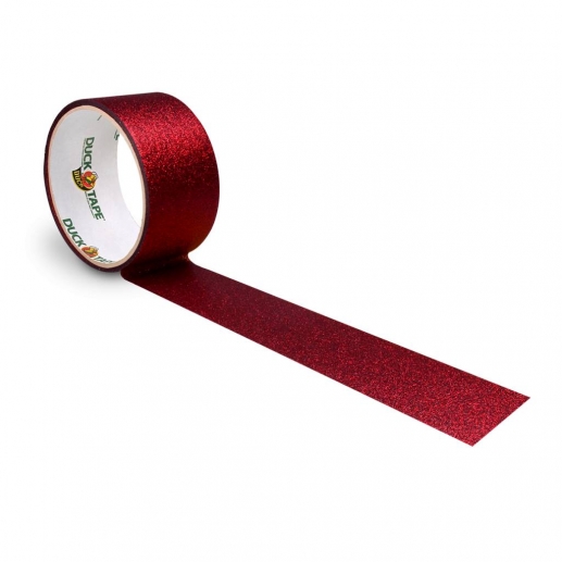 DuckTape Glitter Red 49 mm x 4,5 m Juldekorationer DIY