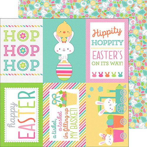 Papper Doodlebug Easter Express Bunny & Friends Påskpapper Påskstickers