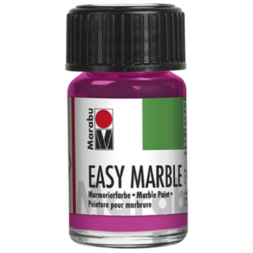 Marmoreringsfärg - Magenta - Easy Marble - Marabu