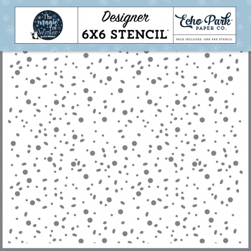 Schablon Echo Park - Fun Flurries - 6x6 Tum