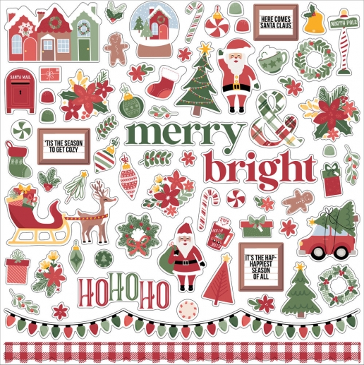 Stickers Echo Park - Santa Claus Lane - 12x12 Tum