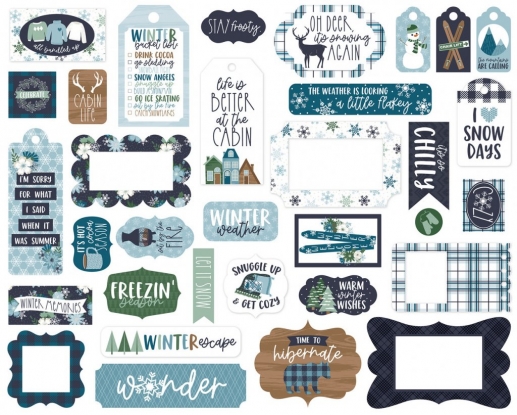 Die Cuts Frames & Tags Echo Park - Snowed In - 33 st