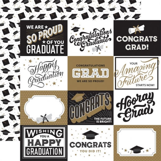 Papper Echo Park - Graduation - 4x3 Journaling Cards