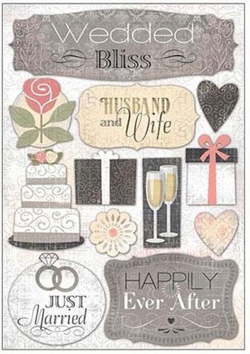 Stickers Wedding Husband & Wife Karen Foster Klistermärken
