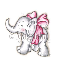 Stämpel Magnolia Lost & Found Little Trumpety with Bow Stämplar Embossing