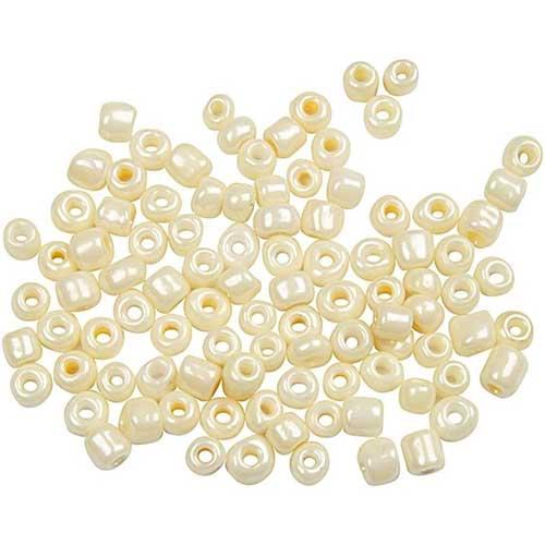 Seed Beads 3 mm Elfenben 25 gram pärlor, smyckestillverkning