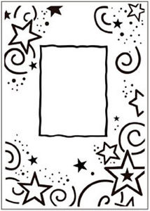 Embossing Folder Star Border Frame Embossingfolder Stansmaskin