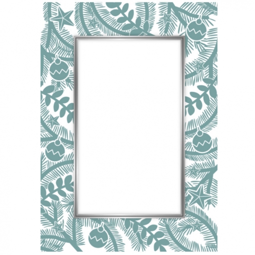 Embossing Folder - Christmas Tree Frame - Frosty and Bright