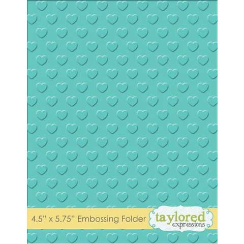 Embossing Folder Taylored Expressions Swiss Hearts Embossingfolder Stansmaskin