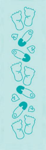 Embossing Folder Leane Creatief Border Baby Feet Embossingfolder Stansmaskin