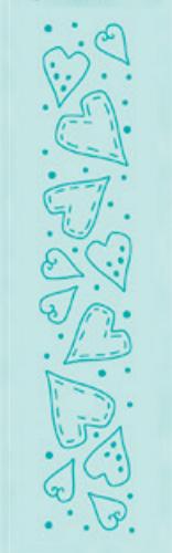 Embossing Folder Leane Creatief Border Hearts Embossingfolder Stansmaskin