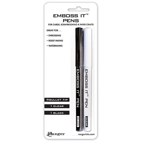 Emboss It Pens 2-pack Black and White Ranger Embossingtillbehör