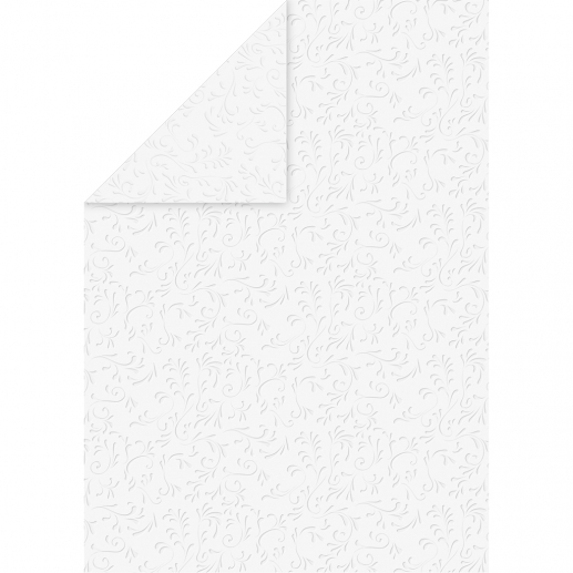 Embossed Wedding Paper A4 Roma White 220 gsm Papper Kort Kuvert Bröllop Kärlek
