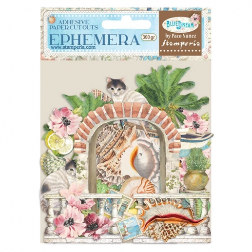 Die Cuts Stamperia Ephemera - Blue Dream