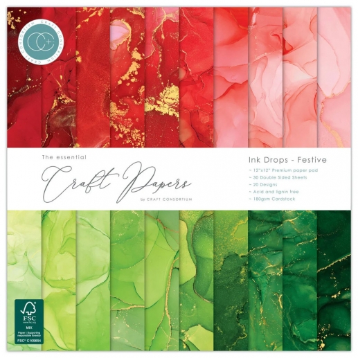 Paper Pad 12x12 - Craft Consortium - Festive