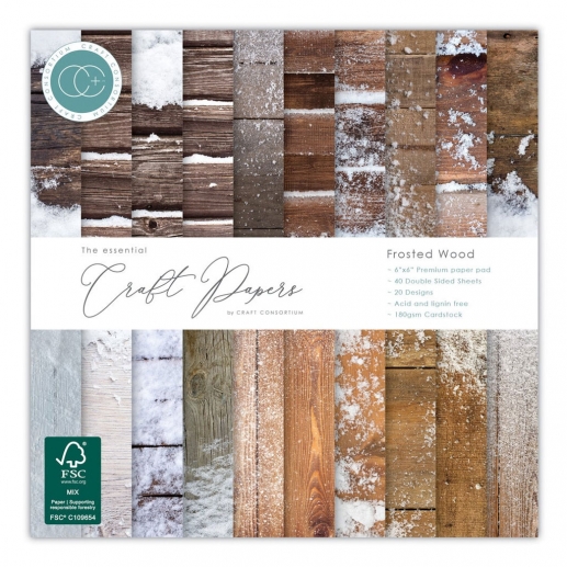 Paper Pad 6x6 - Craft Consortium - Frosted Wood