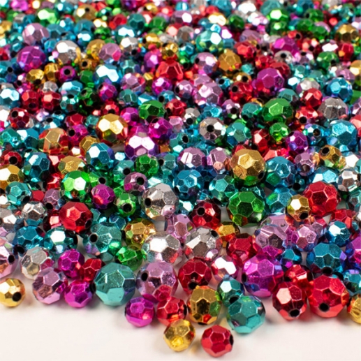 Facettpärlor Diamant 500 g Akrylpärlor till scrapbooking, pyssel och hobby
