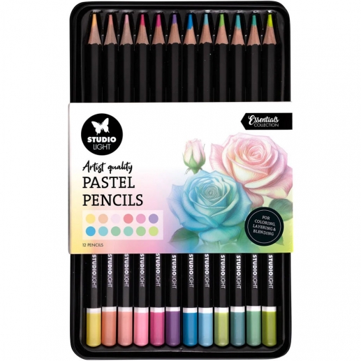 Färgpennor 12 st - Artist Quality Pastel Pencils