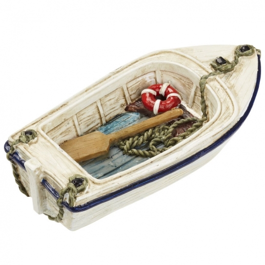 Fiskebåt Miniatyr Polyresin