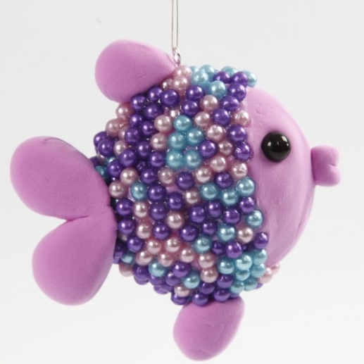 Fisk av frigolitufo, Silk Clay och Pearl Gjutning Modellering Inspiration