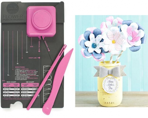 Flower Punch Board We R Memory Keepers Pink Scoringboard Mall