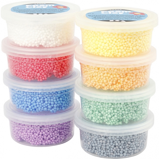 Foam Clay Large Lera - Basfärger - 8 Burkar