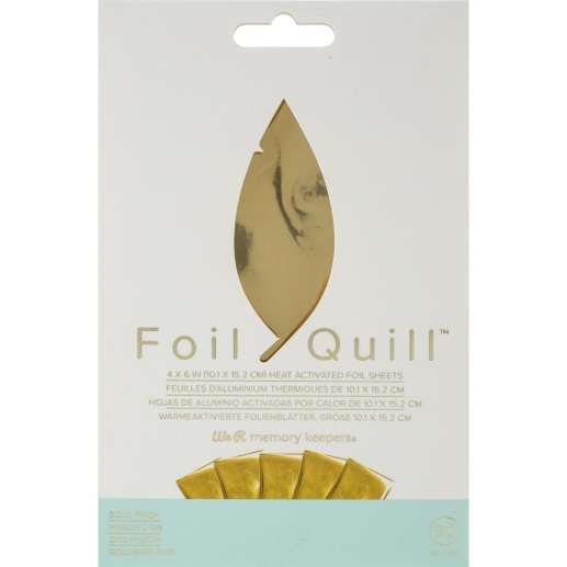 Foil Quill Foil Sheets We R Memory Keepers - Gold Finch