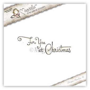 Stämpel Magnolia Waiting For Christmas 2014 You At (Text) Stämplar Embossing
