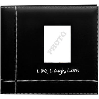 Album 12”x12” Pioneer Live Laugh Love Stitched Leatherette Postbound 12 Tum