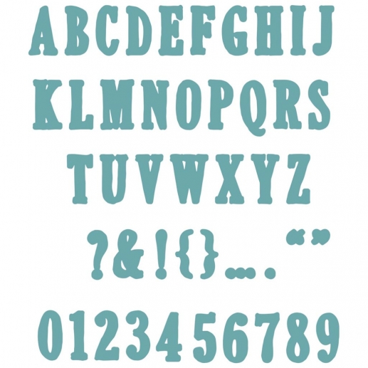 Dies Alfabet - Framelits Die by 49 and Market Fine Line Alpha 02