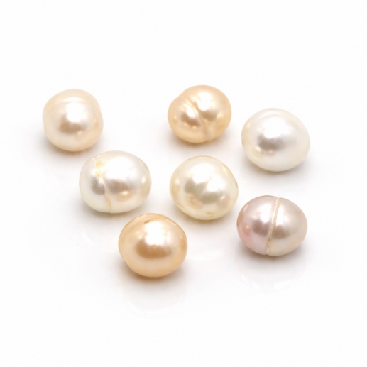 Sötvattenpärlor Cream 7-8 mm - 7 st Pärlor