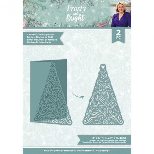 Dies Crafters Companion - Frosty and Bright - Christmas Tree Edge'able