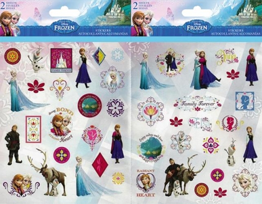 Stickers Disney Frozen Anna & Elsa 2 sheets Dekorationer DIY