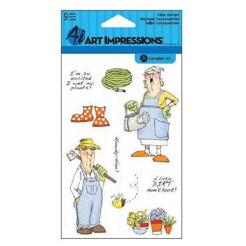 Clear Stamps Art Impressions His & Hers Gardeners Stämplar Uppdelat på Tillverkare
