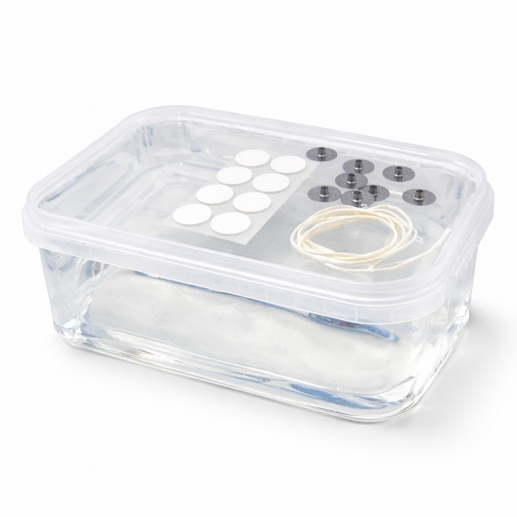 Ljusgelé Kerax - För ca 8 st Geléljus - 800 g - Inkl. veke och metallbotten