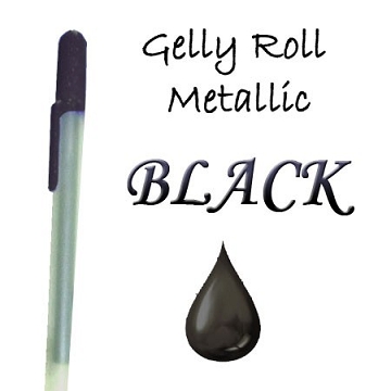 Gelly Roll Penna Metallic Black Sakura Gelpennor
