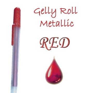 Gelly Roll Penna - Metallic Red
