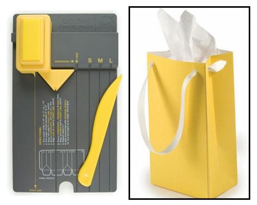 Gift Bag Punch Board We R Memory Keepers Yellow Scoringboard Mall