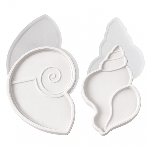 Silikonform Snäckor - 12× 9 cm - 2 st Gjutformar