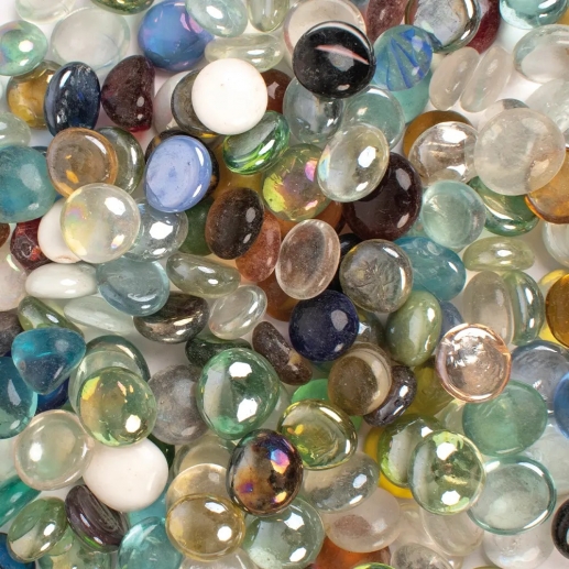 Glasnuggets Glasmosaik 17-19 mm - Mixade Färger - 200 st