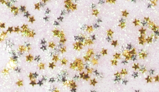 Glitter Lim med Konfetti - Guldiga Stjärnor - 50 ml