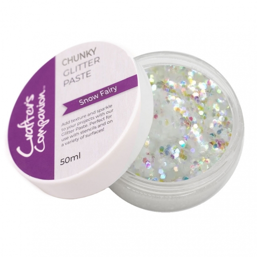 Glitter Paste Extra Chunky - Snow Fairy - Crafters Companion
