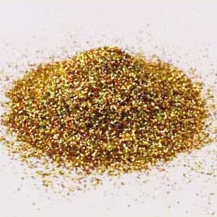 Glitterpulver Laser Gold 7 g till scrapbooking, pyssel och hobby