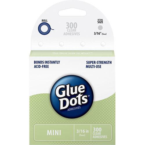 Glue Dots 5mm Mini 300 st Green till scrapbooking, pyssel och hobby